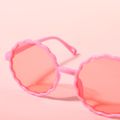 Kids Wave Flower Shaped Frame Fashion Glasses Pink