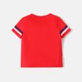 Justice League Toddler Boy Allover Print Short-sleeve Tee Red