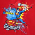 Superman Criança Menino Personagens Manga curta T-shirts vermelho 2 image 2