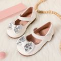 Toddler / Kid Sequin Bow Decor Flats Mary Jane Shoes White image 1