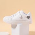 Toddler / Kid Heart Detail White Casual Sneakers White image 3