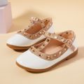 Toddler / Kid Spiked Decor Mary Jane Shoes White