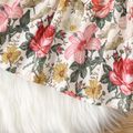 قطعتان من كارديجان طفلة 95٪ قطن بأكمام طويلة مكشكشة ومجموعة فستان دبابة مطبوع عليه أزهار الزنجبيل 2 image 5