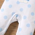 Baby Boy/Girl 95% Cotton Long-sleeve Cartoon Bear Design Polka Dots Jumpsuit Blue image 5