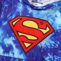 Justice League Kid Boy Tie Dyed Hooded Sweatshirt Blue image 3