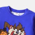 Looney Tunes Kid Boy Balls Print Pullover Sweatshirt Blue