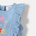 Peppa Pig Toddler Girl 100% Cotton Ruffle-sleeve Dress Blue