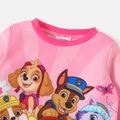 PAW Patrol Toddler Girl Allover Print Long-sleeve Sweatshirt Dress Light Pink image 4