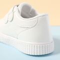 Toddler / Kid Dual Velcro Plain Sneakers White image 2