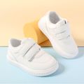 Toddler / Kid Dual Velcro Plain Sneakers White image 3