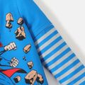 Justice League Criança Menino Personagens Manga comprida T-shirts Azul image 5