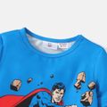 Justice League Criança Menino Personagens Manga comprida T-shirts Azul image 4