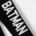 Batman 2pcs Kid Boy Letter Print Hooded Short-sleeve Tee and Black Pants Set Black