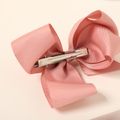 2-pack Ribbed Bow Hair Hoop and Hair Clip Set for Girls Rose Gold image 5