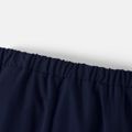 Smurfs 2pcs Toddler Boy Letter Print Stripe Long-sleeve Shirt and Straight Pants Set Light Blue image 5