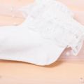 Baby / Toddler / Kid Lace Trim White Princess Socks White