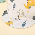 boné de beisebol de orelhas duplas com padrão de desenho de bebê Cinzento