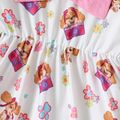 PAW Patrol Toddler Girl Allover Print Bowknot Design Long-sleeve Dress Colorful
