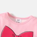 L.O.L. SURPRISE! 2pcs Kid Girl Characters Print Long-sleeve Tee and Leopard Print Layered Skirt Set Pink image 3