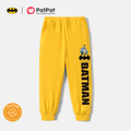 Justice League Kid Boy/Girl Super Heroes Classic Logoes Cotton Sweatpants Yellow image 1