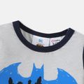 Batman Baby Boy/Girl Spliced Long-sleeve Graphic T-shirt gray