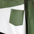 Baby Boy Colorblock Spliced Long-sleeve Pullover Sweatshirt ColorBlock image 4