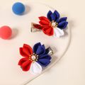 2-pack Color Block Floral Decor Hair Clip for Girls Multi-color image 2