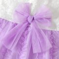 Kid Girl 100% Cotton Lace Tulle Splice Bowknot Design Sleeveless Princess Party Dress White image 5