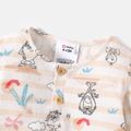 Looney Tunes Baby Boy/Girl 100% Cotton Long-sleeve Button Front Graphic Jumpsuit Colorful