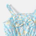 Justice League Kid Girl Allover Print Bowknot Design Cami Dress Blue image 4