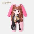 Harry Potter Baby Boy/Girl Long-sleeve Graphic Jumpsuit Pink
