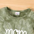 100% Cotton Baby Boy/Girl Love Heart & Letter Print Short-sleeve Jumpsuit Green