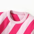 Toddler Girl Striped Long-sleeve Pink Sweater Top Pink image 3