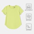 Activewear Anti-UV Women Solid Short-sleeve Sports Tee lightgreen image 1