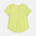 Activewear Anti-UV Women Solid Short-sleeve Sports Tee lightgreen
