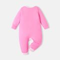 Justice League Baby Boy/Girl Long-sleeve Graphic Jumpsuit Dark Pink