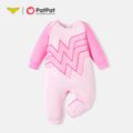 Justice League Baby Boy/Girl Long-sleeve Graphic Jumpsuit Dark Pink image 1