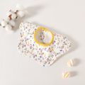 3-pack Baby Bibs Petal Shape 360° Rotate Bandana Drool Bibs for Feeding & Drooling & Teething White