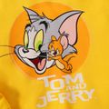 Tom and Jerry Kid Boy Letter Print Yellow Hoodie Sweatshirt Yellow