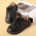 Toddler / Kid Lace Up Fashion British Style Black School Uniform Shoes Black