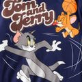 Tom and Jerry Kid Boy Letter Ball Print Hoodie Sweatshirt Tibetan blue image 4