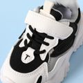 Toddler Breathable Mesh Panel Black Chunky Sneakers Black image 4