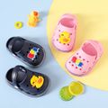 Toddler / Kid Cartoon Duck & Letter Pattern Hollow Out Vent Clogs Pink image 1