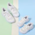 Family Matching Mesh Panel Lace Up Sneakers White image 1