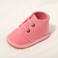 Baby / Toddler Lace Up Pink Prewalker Shoes Pink