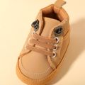 Baby / Toddler High Top Plain Prewalker Shoes Brown image 4