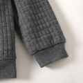 Criança Homem Costuras de tecido Estampado animal Pullover Sweatshirt Cinza Escuro image 5