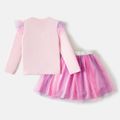 L.O.L. SURPRISE! Kid Girl 2-piece Graphic Tee and Mesh Skirt Set Pink image 5