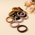 24-pack Women Simple Plain High Flexibility Hair Ties Multi-color image 4