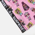 L.O.L. SURPRISE! Kid Girl Characters Allover Print Short-sleeve Dress Pink